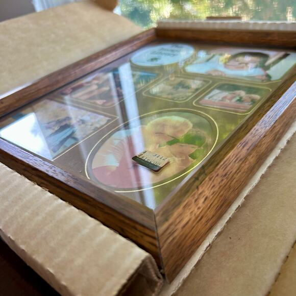 Vintage Burnes of Boston “The Image Library” Wood Collage Frame NOS - Picture 4 of 16